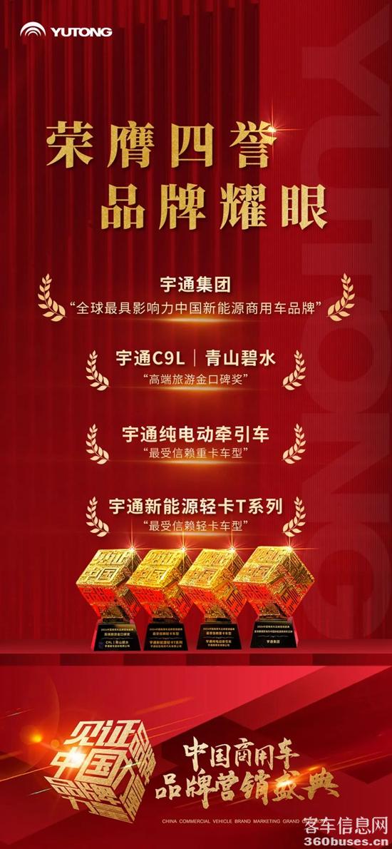 榮譽+4,宇通再攬行業大獎! 榮譽+4,宇通再攬行業大獎!