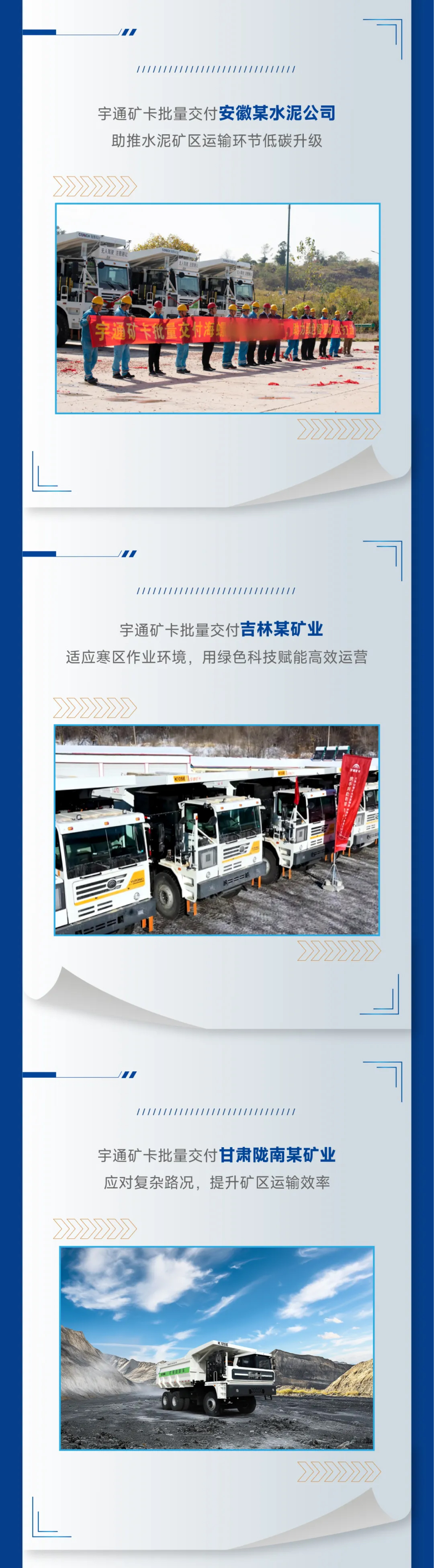 礦卡速報站|宇通礦卡一季度批量交付多個礦區，助推礦山綠色智慧轉型！