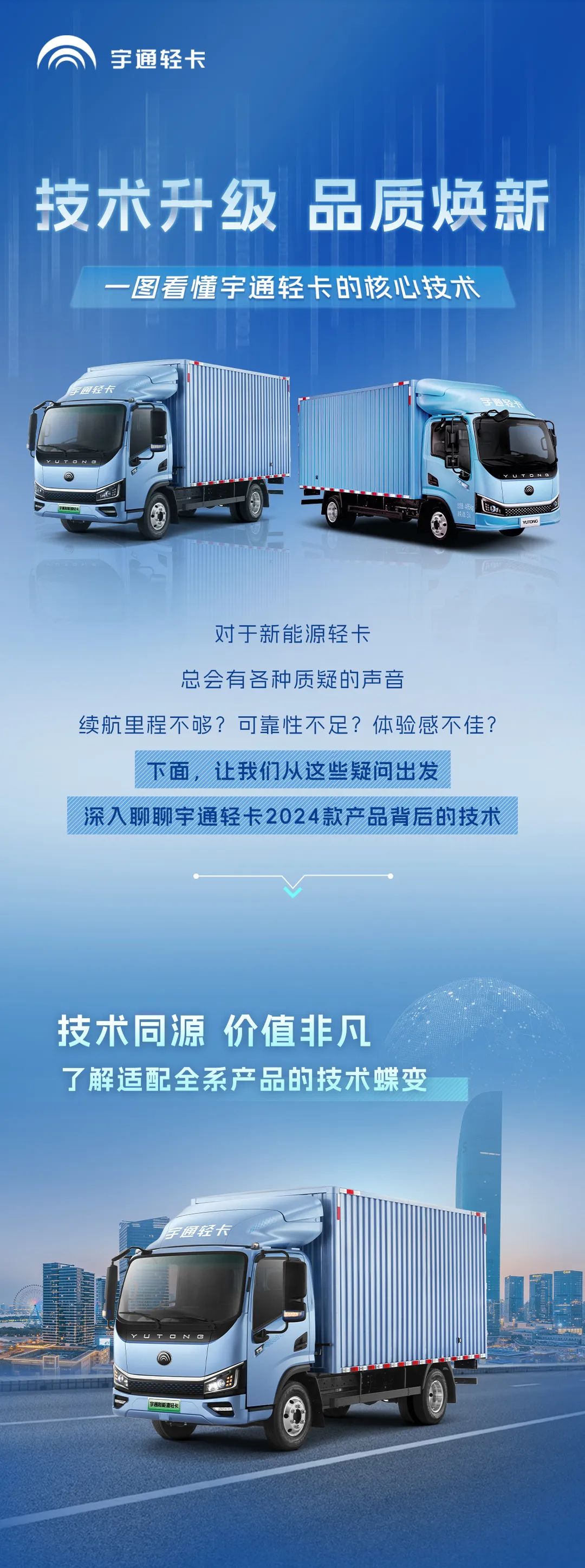 不藏了，宇通輕卡再一次技術蝶變了！